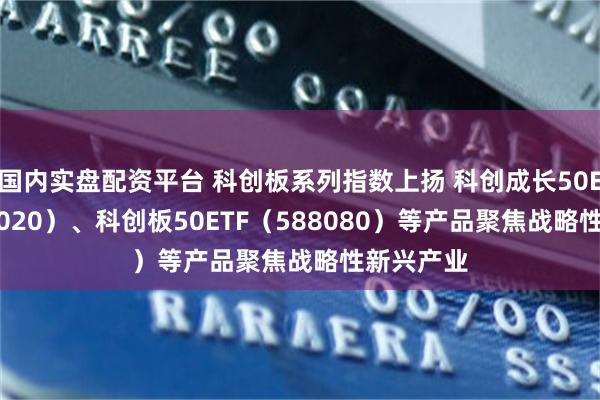 国内实盘配资平台 科创板系列指数上扬 科创成长50ETF（588020）、科创板50ETF（588080）等产品聚焦战略性新兴产业