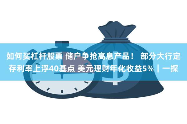 如何买杠杆股票 储户争抢高息产品！ 部分大行定存利率上浮40基点 美元理财年化收益5%｜一探